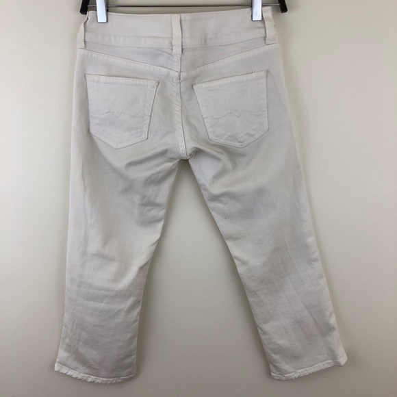 Red Engine White Capri Jean - Picture 2 of 7